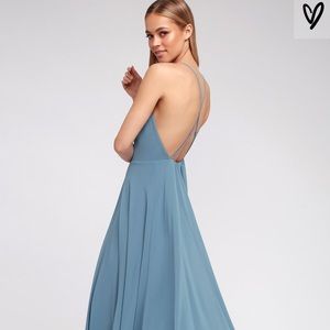 Mythical kind of love navy blue maxi dress